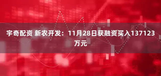 宇奇配资 新农开发：11月28日获融资买入137123万元
