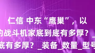 仁信 中东“鹰巢”，以色列空军的战斗机家底到底有多厚？_装备_数量_型号